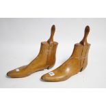 A pair of treen shoe trees.