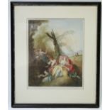 ALLINGHAM, William J., after Jean Baptiste PATER. Four coloured mezzotints titled: “The Swing”, “