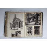 An early/mid-20th century family photograph album containing views of Florence, York Minster,