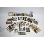 Approximately two hundred loose postcards, early-late 20th century; together with various books &