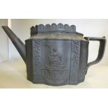 A late 18th/early 19thC black basalt tea