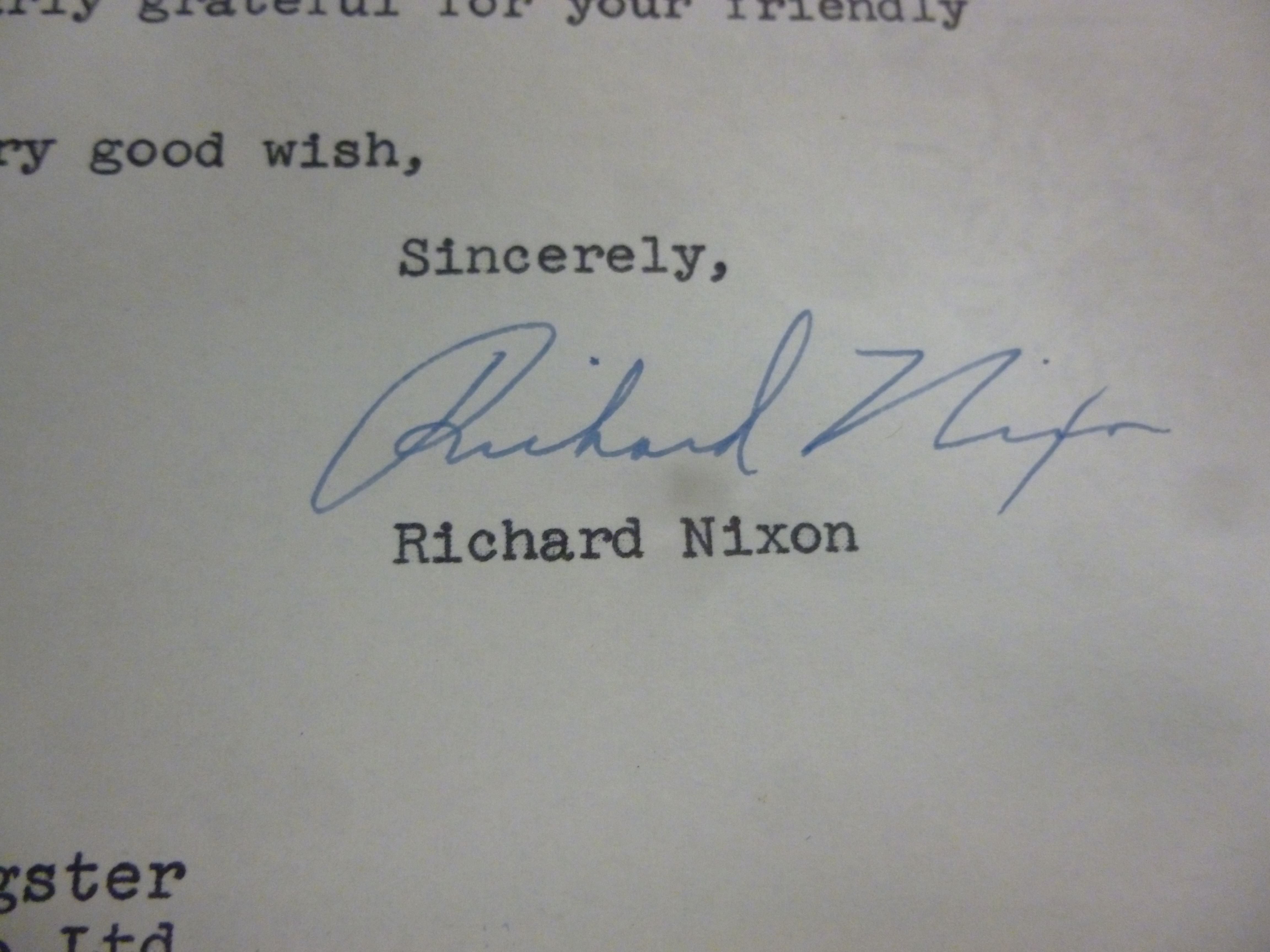 A personally signed, typewritten letter - Image 2 of 4