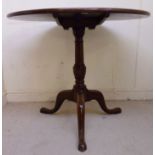 A George III mahogany pedestal table, ha