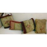 Early 20thC scatter cushions; to include