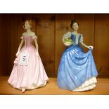 Two Royal Doulton china figures, viz. 'H