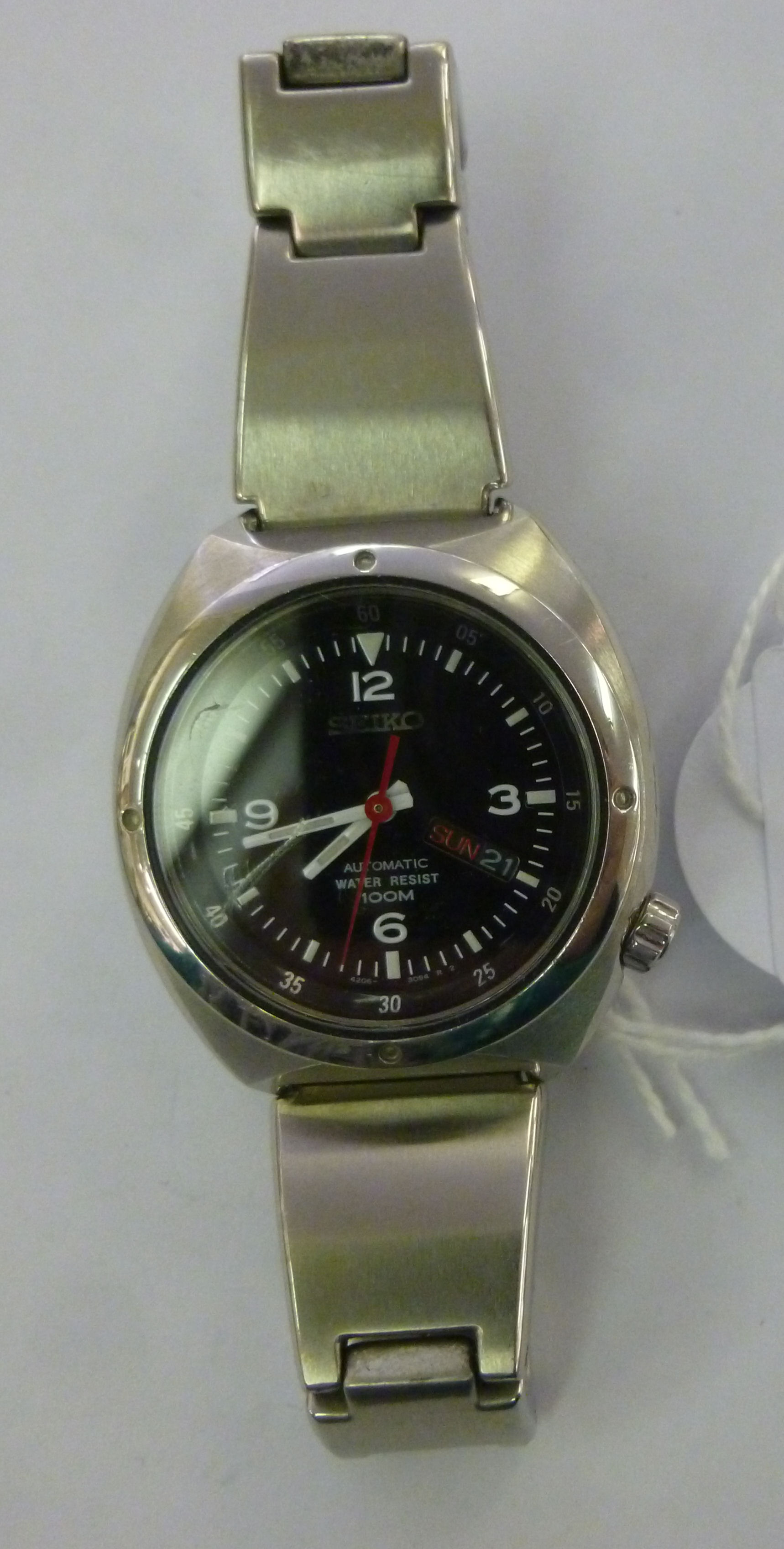 A lady's Seiko stainless steel cased, au