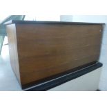 A 1970s teak and exotic hardwood chest,