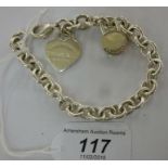 A Tiffany & Co silver chain link bracele
