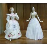 Two Royal Doulton china figures, viz. 'H