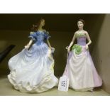 Two Royal Doulton china figures, viz. 'R