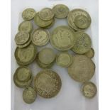Uncollated pre-1946 British silver coins