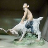 A Royal Copenhagen porcelain model, a fa