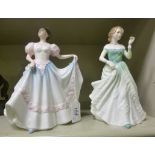 Two Royal Doulton china figures, viz. 'L