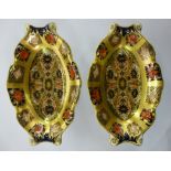 Two Royal Crown Derby china shallow pin