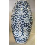 A late 19thC Chinese porcelain vase of s