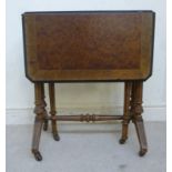 A late Victorian walnut Sutherland table