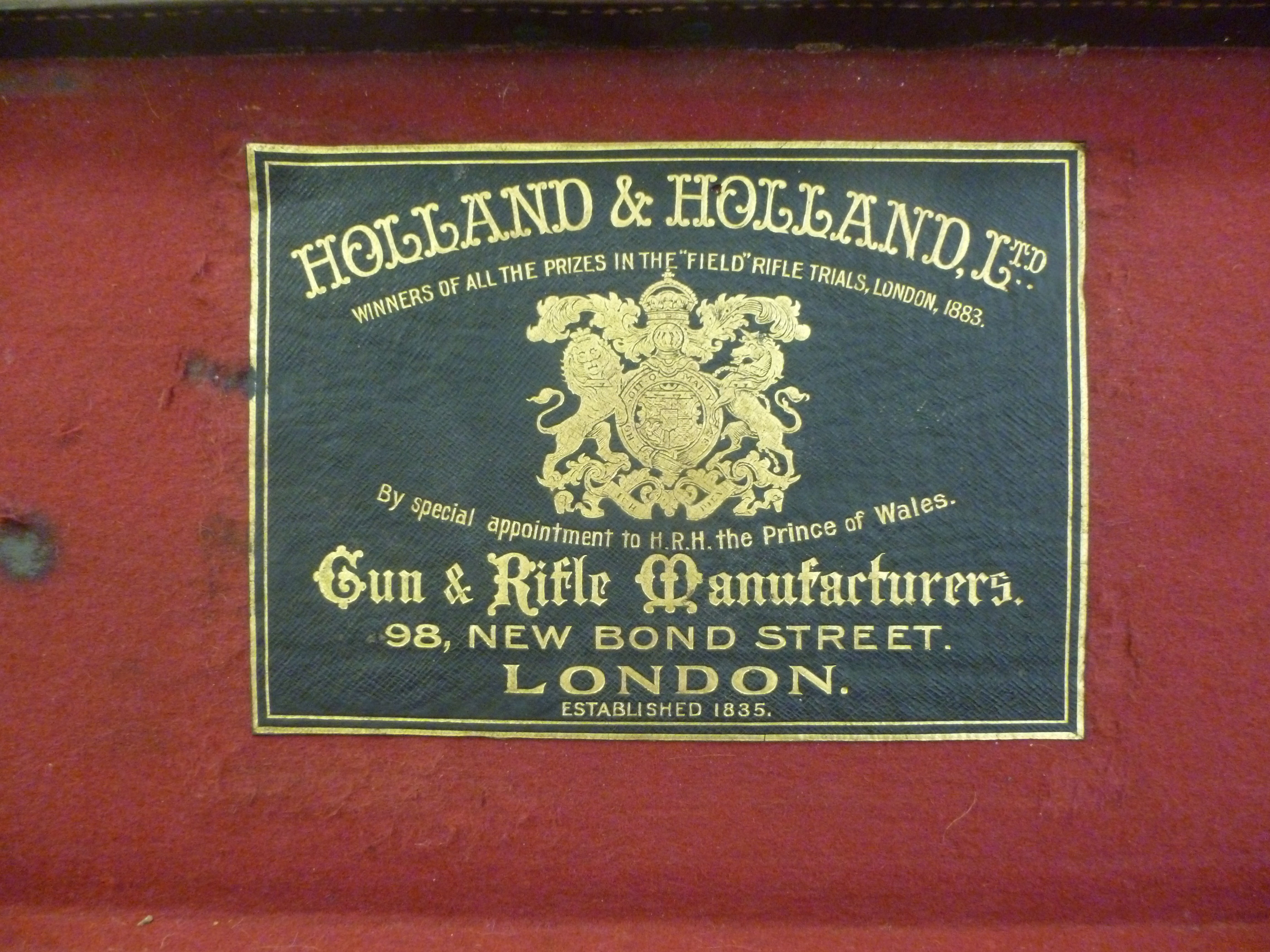 A Holland & Holland stitched brown hide - Image 4 of 6