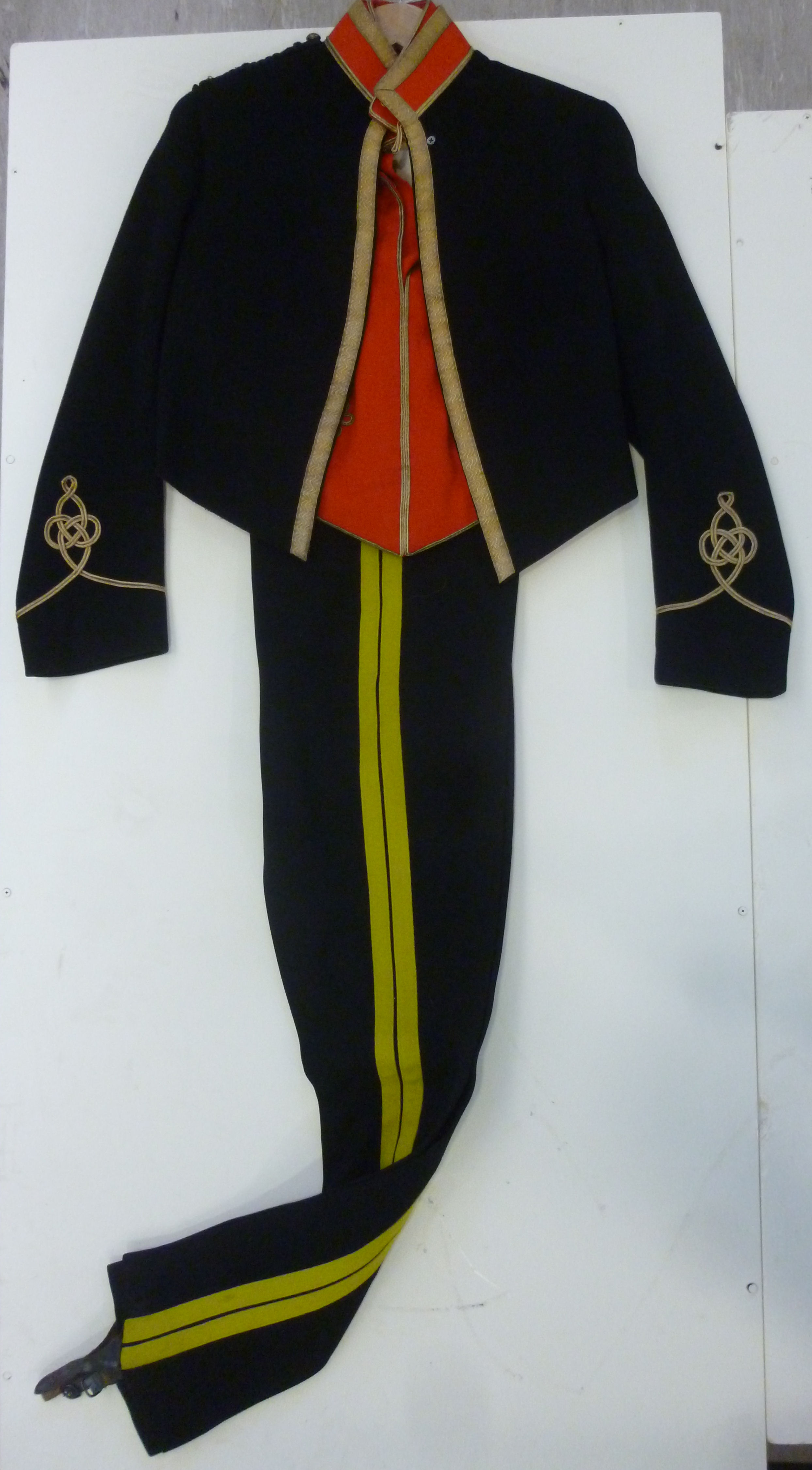 A Hussar's regimental dress uniform blac