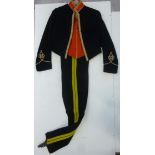 A Hussar's regimental dress uniform blac