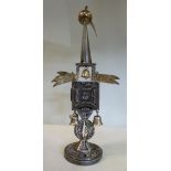 A late Victorian silver torah with filig