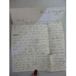 A handwritten, signed letter, from the S