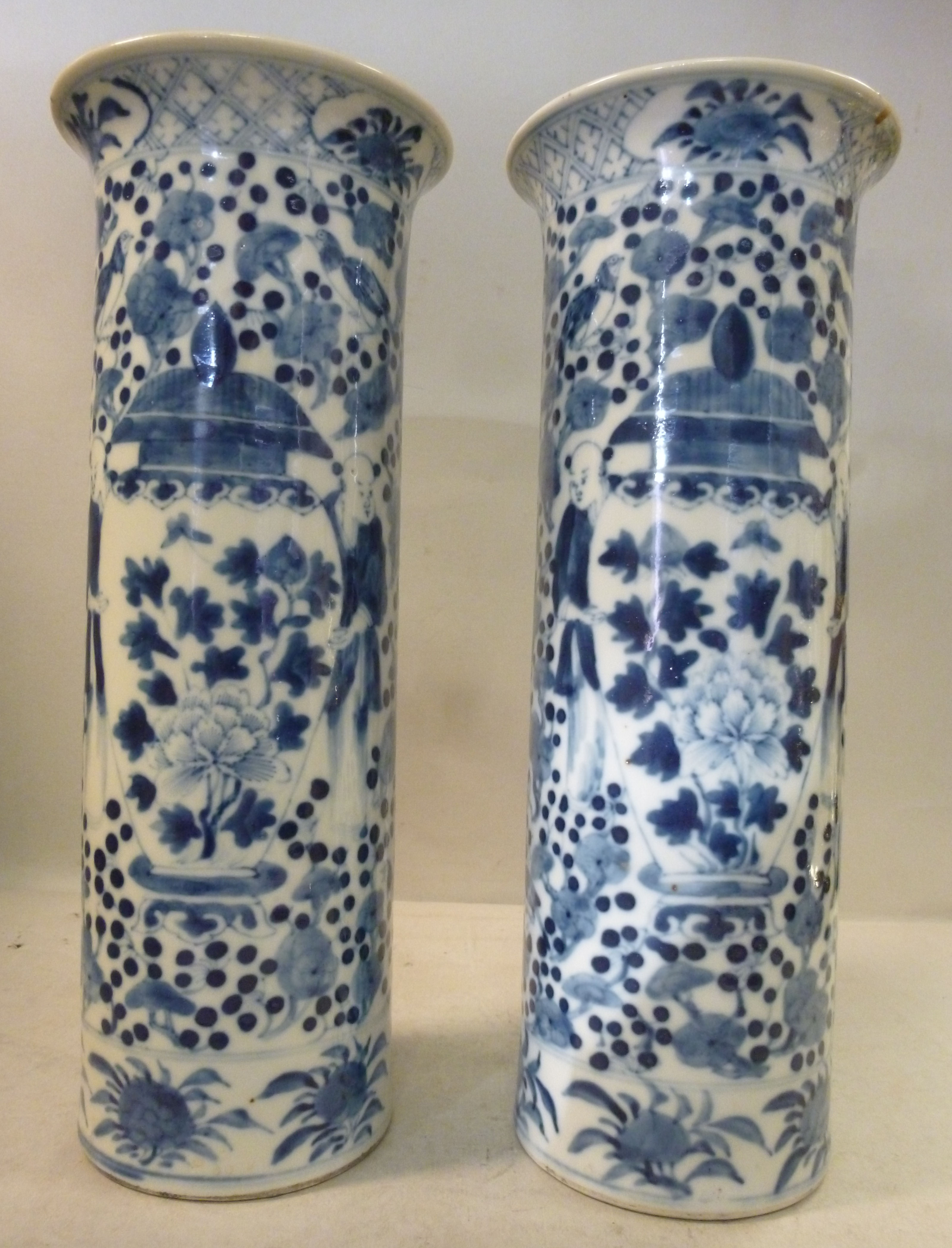 A pair of late 19thC Chinese porcelain c