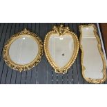 Three 20thC mirrors: to include one hear