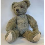 A 1920/30s green fur fabric Teddy Bear w