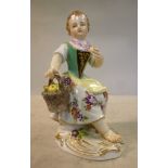 An early 20thC Meissen porcelain figure,