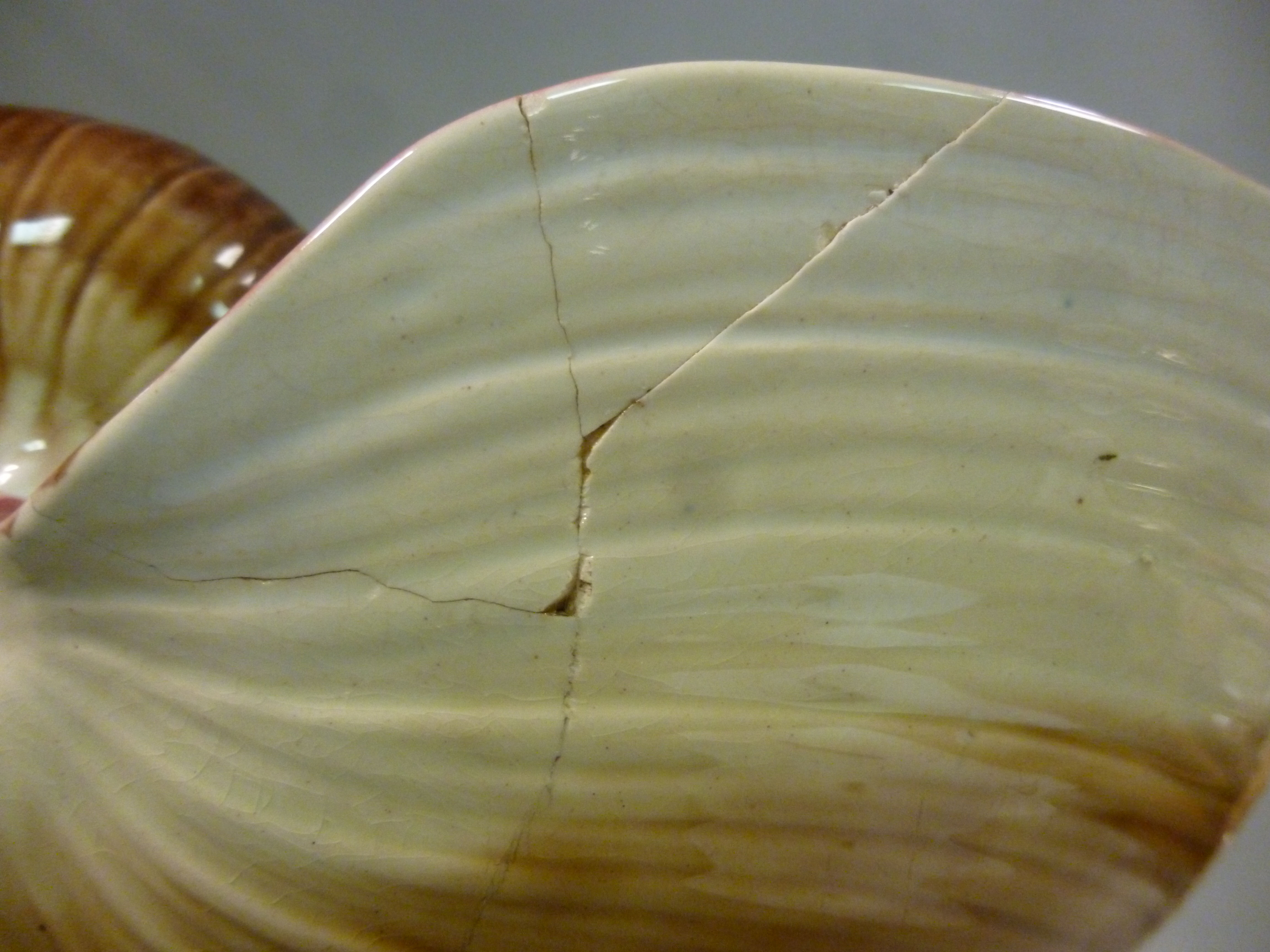 A Minton china nautilus shell design vas - Image 4 of 7