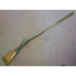 A mid 19thC percussion action rifle with