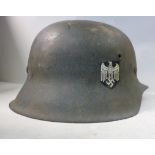 A German World War II green painted stee