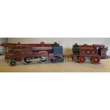 A 1930s Hornby 0 gauge tinplate electric