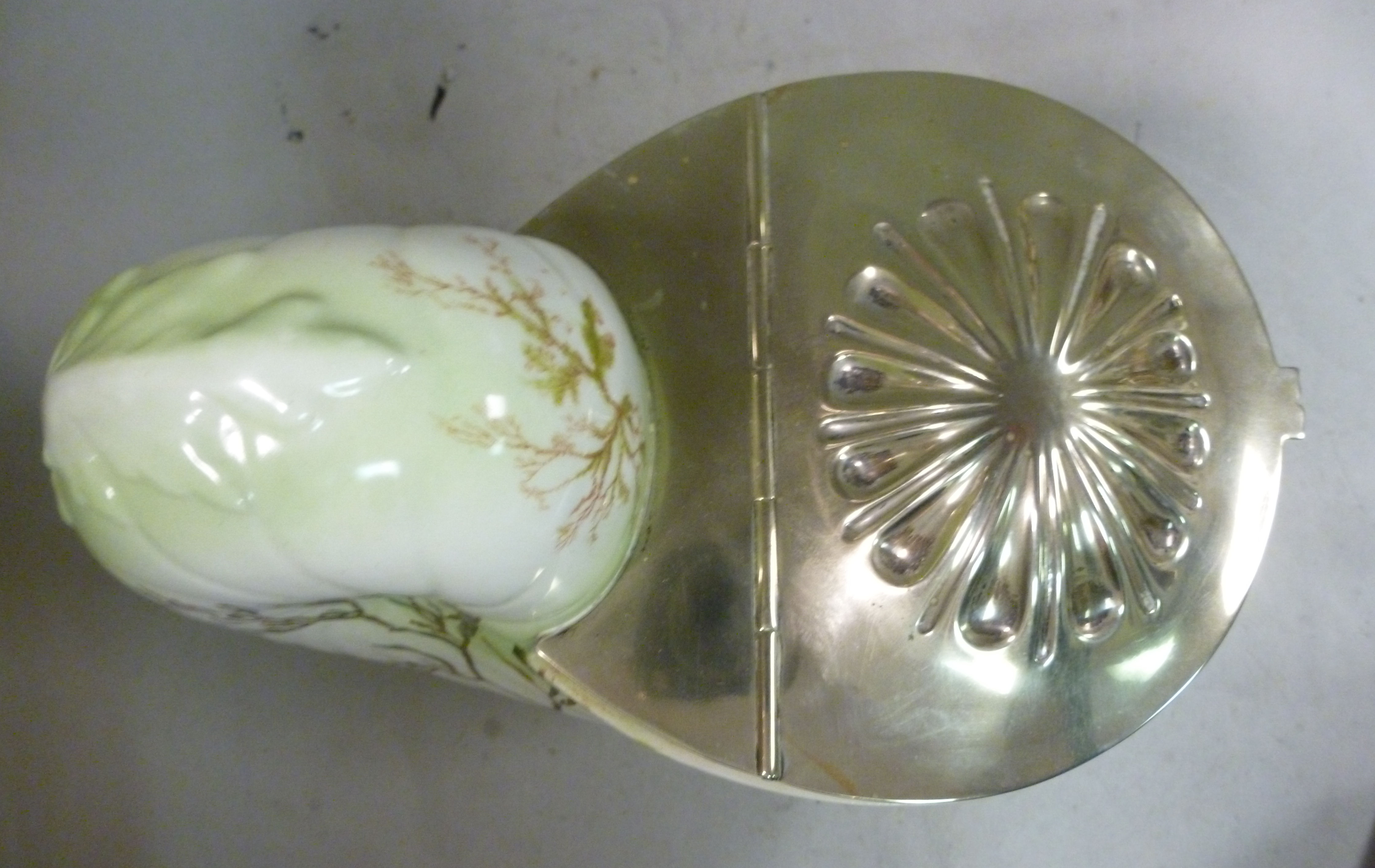 An early 20thC moulded china nautilus sh - Image 5 of 7