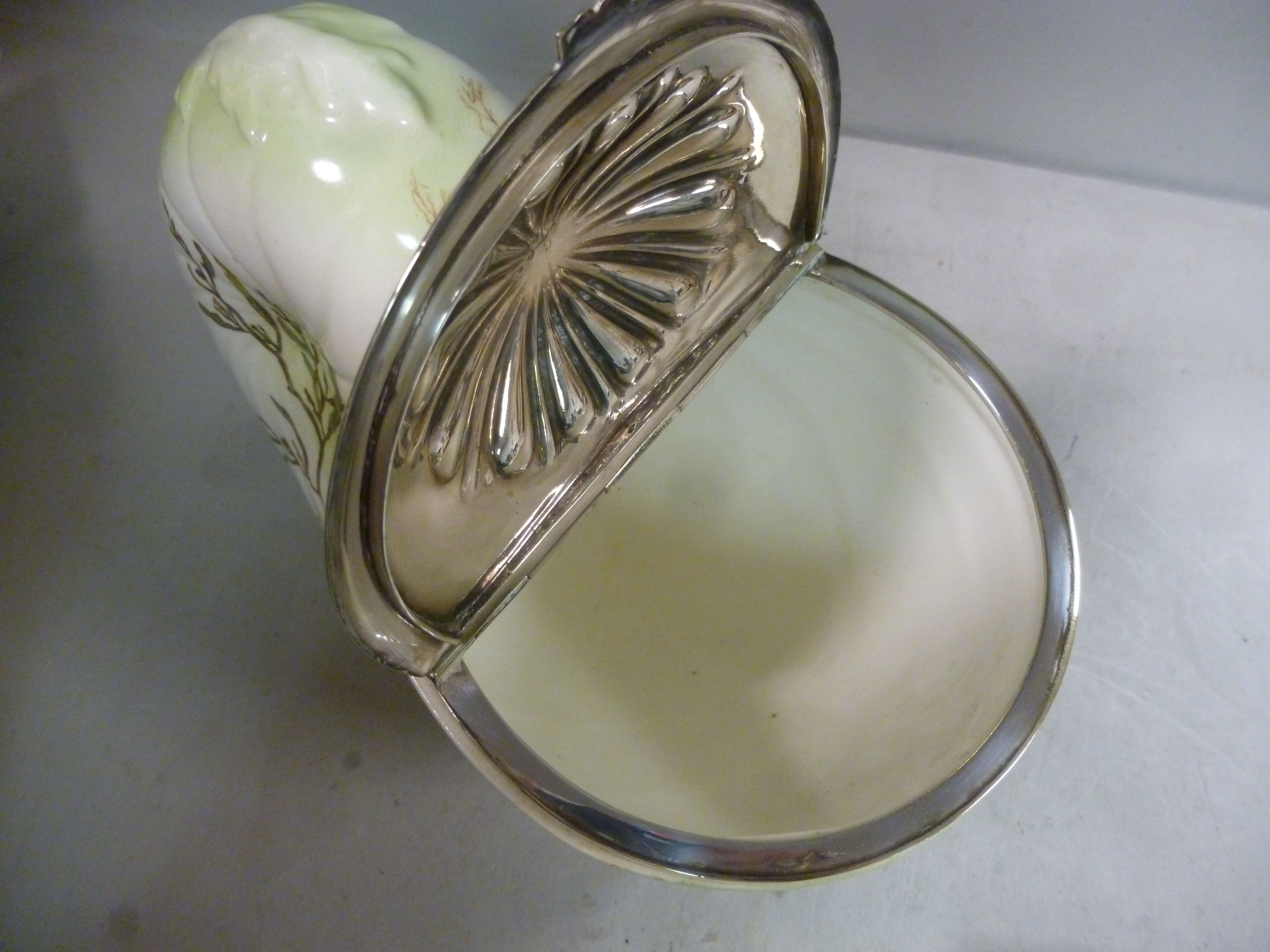 An early 20thC moulded china nautilus sh - Image 6 of 7