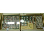 Four framed sets of Players and Wills ci