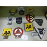 Motoring club and Association badges: to