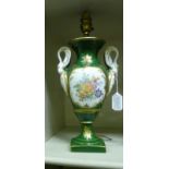 An early 20thC Limoges porcelain pedesta