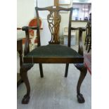 An early 20thC Georgian style mahogany f