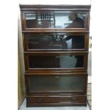 A 1920s Globe Wernicke mahogany bookcase