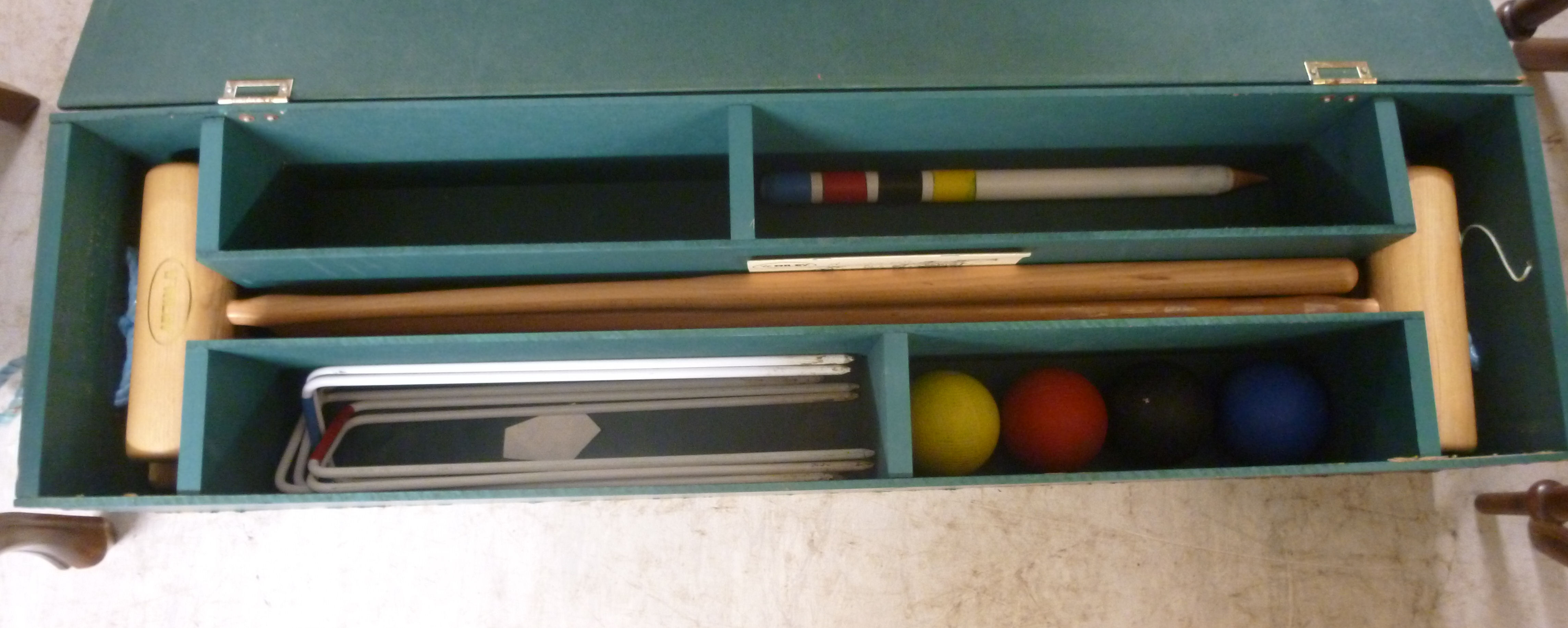 A modern Riley croquet set boxed