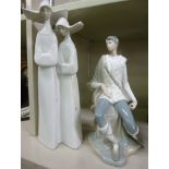 Two Lladro porcelain figures, viz. a she