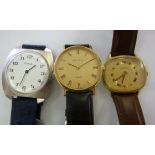 Three gentleman's wristwatches: to inclu