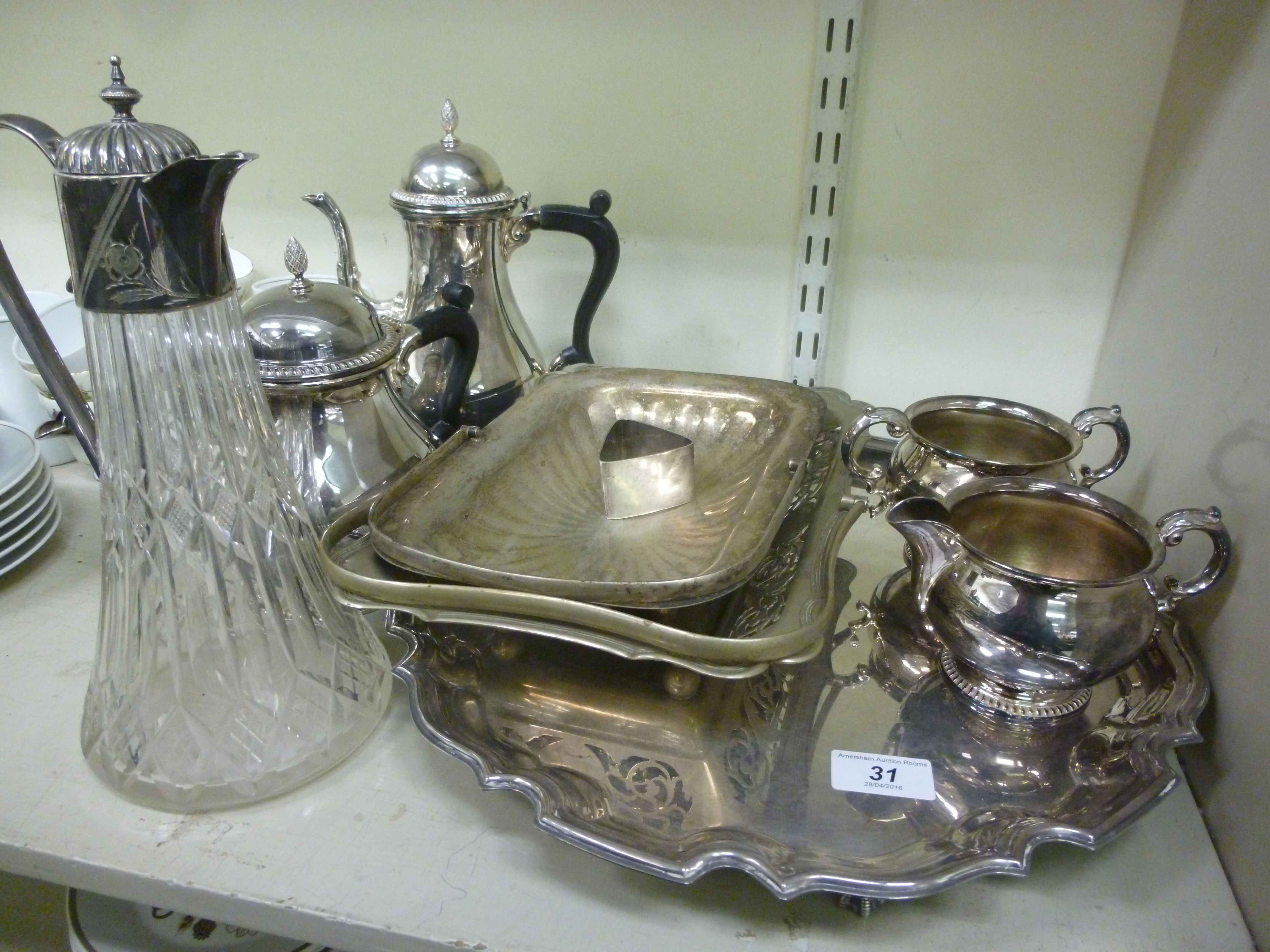 Silver plate: to include a Barker Ellis
