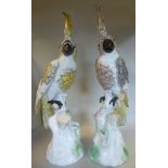 A pair of late 19thC Continental porcela