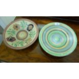 Two Mabel Leigh studio pottery bowls, de