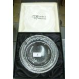 A Waterford lead crystal bowl, the rim w