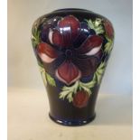 A Moorcroft pottery vase of baluster of