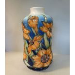 A Moorcroft pottery vase of waisted form