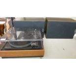 A BSR McDonalds teak cased record deck a